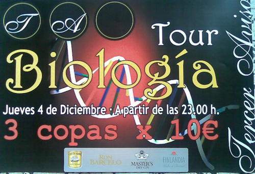 fiesta tercer aviso biologia 4/12/08