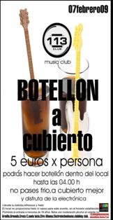 botellón a cubierto en 113 music club