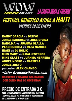 Ayuda a Haiti, Sala Wow